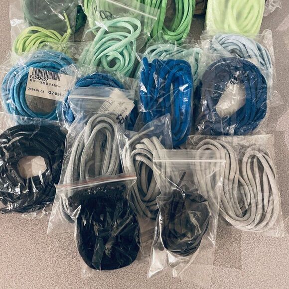 New OVAL Athletic Sports Sneaker Shoelaces MIX and MATCH 10 PAIRs 45-47" Average - Picture 5 of 5